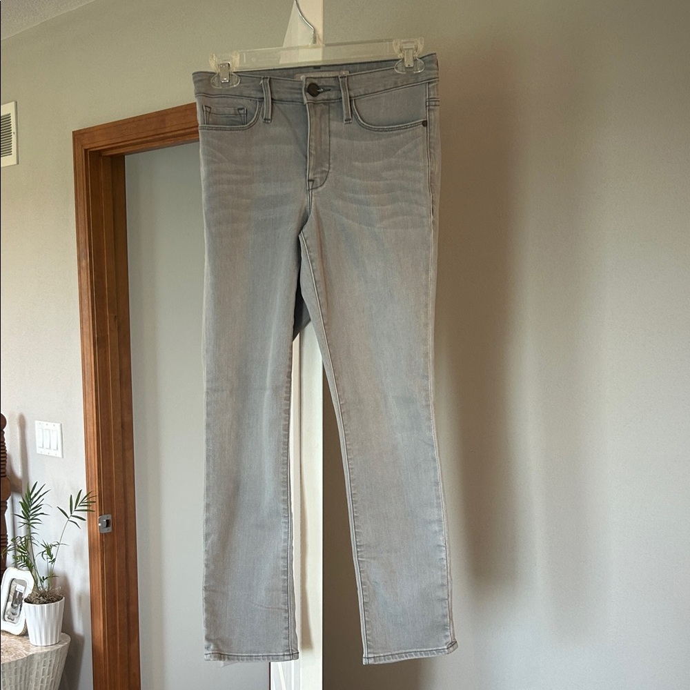 Athleta Women's Soft Gray Straight Leg Jeans
